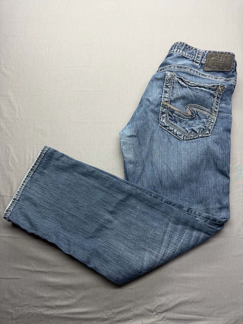 Silver Jeans Co. Gordie Relaxed Fit Straight Leg Denim Jeans Men's W36/L34